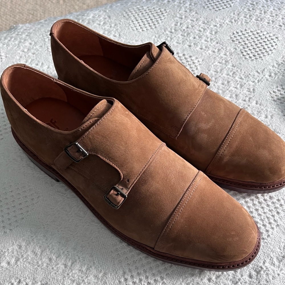 Men’s Frye Jones Double Monk Suede shoes -sz 11 Price Dropped